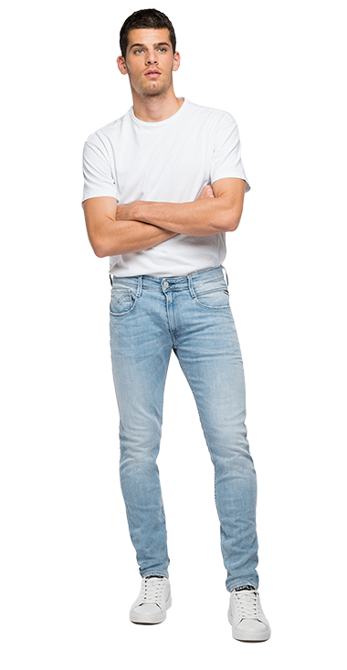 573 BIO 10.5 OZ ダークインディゴスーパーストレッチデニムパンツ ANBASS 詳細画像